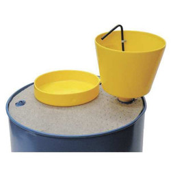 Funnel King Drum Funnel,Yellow,Polypropylene,NPT 32015