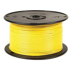 Grote Primary Wire,16 AWG,1 Cond,500 ft,Yellow 87-8511