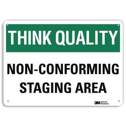 Lyle Safety Sign,10 inx14 in,Aluminum  U7-1317-RA_14X10