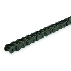 Dayton Roller Chain,10ft,Riveted Pin,Steel 2YDX4