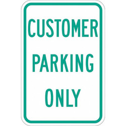 Lyle Customer Parking Sign,18" x 12"  T1-1194-DG_12x18