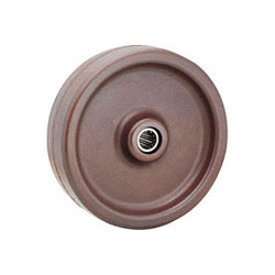 Global Industrial 4"" x 1-1/2"" Molded Plastic Wheel - Axle Size 3/4""