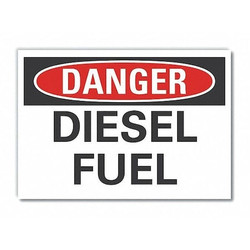 Lyle Diesel Danger Rflctv Label,7inx10in LCU4-0338-RD_10X7