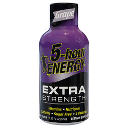 5 Hour Energy Energy Shot,Grape,1.93 oz.,PK4 721241