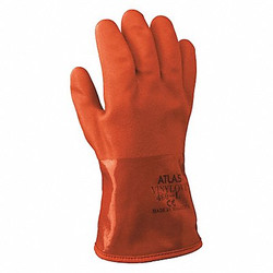Showa Cut Resist Gloves,PVC,M,Orange,PR 460M-08