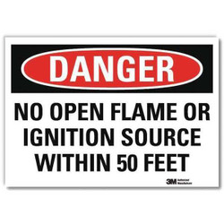 Lyle Danger Sign,7inx10in,Reflective Sheeting U3-1825-RD_10X7