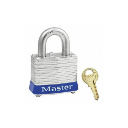 Master Lock Lockout Padlock,KA,Blue,1-1/4"H 3KABLU-0354