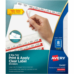 Avery&reg; Big Tab Index Maker Index Divider 11493