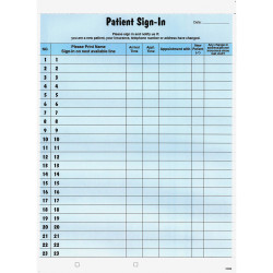 Tabbies  Patient Sign-in Form 14531