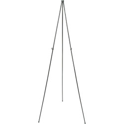Quartet Instant Easel - 5 lb Load Capacity - 63" Height - Steel - Black