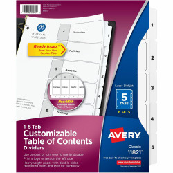 Avery&reg; Ready Index Tab Divider 11821