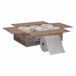 Georgia-Pacific Paper Towel Roll,800,White,26601,PK6 26601