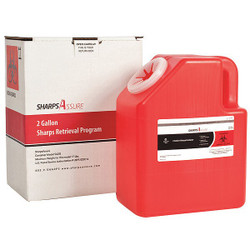 Sharps Assure Sharps Container,Red,2 gal SA2G