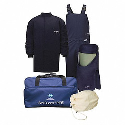 National Safety Apparel Arc Flash Protection Clothing Kit,L KIT4SC40NGLG