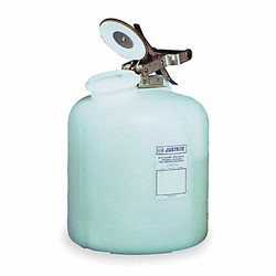 Justrite Disposal Can,5 Gal.,White,Polyethylene 12765