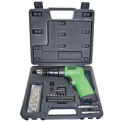 Speedaire Drill,Air-Powered,Pistol Grip,1/4 in  12V744