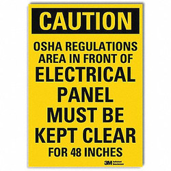 Lyle Caution Sign,14x10in,Reflective Sheeting U4-1574-RD_10X14