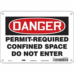 Condor Safety Sign,7 in x 10 in,Aluminum 465M81
