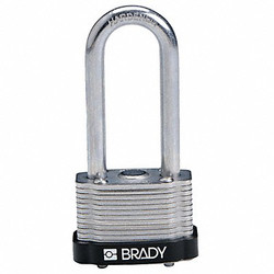 Brady Keyed Padlock,Different,1-5/16"W,PK6  118941