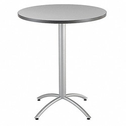 Iceberg Bistro Table,Round,42 In H,Gray 65667