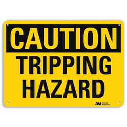 Lyle Caution Sign,10 inx14 in,Plastic U4-1736-NP_14X10