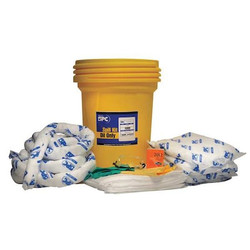 Brady Spc Absorbents Spill Kit, Oil-Based Liquids, Yellow  SKO30