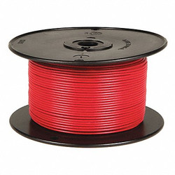 Grote Primary Wire,14 AWG,1 Cond,100 ft,Red 87-7000