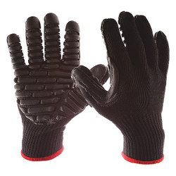 Impacto Glove,M,Palm Type Coated,PR BLACKMAXXISO30