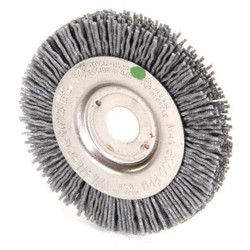 Weiler Wire Wheel Brush,Arbor,3 In.,3/8 In. W 97551