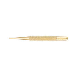 Starrett Brass Drive Pin Punch,3/32 In Tip,4 In L B565B