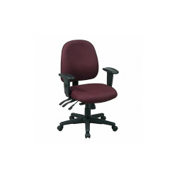 Office Star Desk Chair,Fabric,Burgundy,17-21"Seat Ht 43808-227