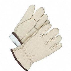 Bdg Leather Gloves,Shirred Slip-On Cuff,L 20-9-1581TFL-11