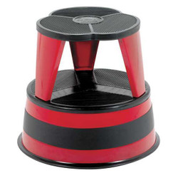 Cramer Office Step Stool,Red,14-1/2" H,350lb 1001-43