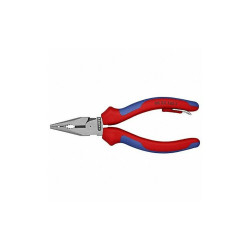 Knipex Needle Nose Plier,6" L,Serrated 08 22 145 T BKA