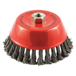 Sim Supply Cup Brush,Wire 0.020" dia.,Carbon Steel  66252838526