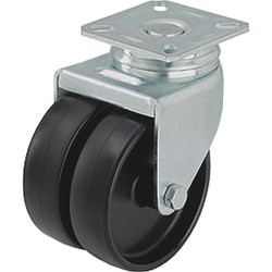 Sim Supply Standard Plate Caster,Swivel,175 lb.  LDA-POA 50G