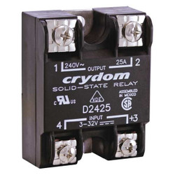 Crydom SolStateRelay,In3-32VDC,Out24-280VAC,SCR D2425-10