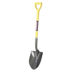 Westward Round Point Shovel,27 In. Handle,14 ga. 12V170