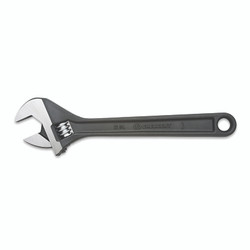 Black Oxide Adjustable Wrench, 6 in Long, 15/16 in Opening