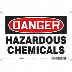 Condor Safety Sign,7 inx10 in,Polyethylene 475Z56