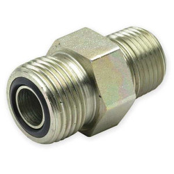 Parker Connector,Zinc Pltd Steel,MxORFS,1/2In 8-8 FLO-S