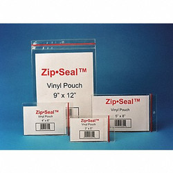 Hol-Dex Label Holder,Clear,Zip Sealed Pouch,PK25  ZSM-35
