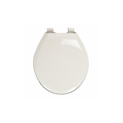 Centoco Toilet Seat,Round,White,Plastic 4100LC-001