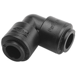 Trueseal Union Elbow, 90 Degrees,1/4 in Tube Size FB4EU4-HBLK