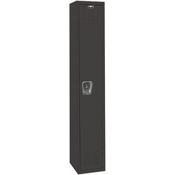 Hallowell Lckr,1x1Lckr,Black,72"x12"x18",UnAssm  U1282-1ME