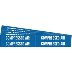 Brady Pipe Marker,White,Compressed Air,PK5 7060-4-PK