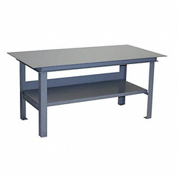 Jamco Fixed Work Table,Steel,72" W,36" D  UG472GP