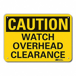 Lyle Rflctv Overhead Clrnce Caut Sign,10x14in LCU3-0295-RA_14x10