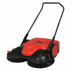 Bissell Commercial Walk Behind Sweeper,Poly,13.2 gal. BG497