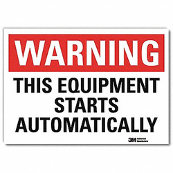 Lyle Warning Sign,5inx7in,Reflective Sheeting U6-1247-RD_7X5